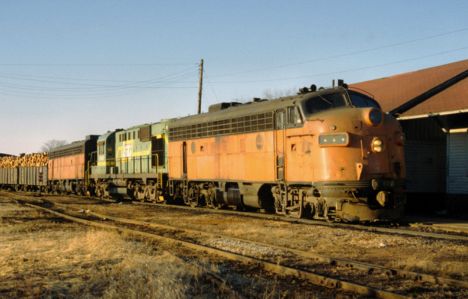 ELS Train at Channing 1980
